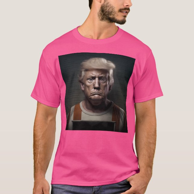 Donald Trump Mugshot T-Shirt (Vorderseite)