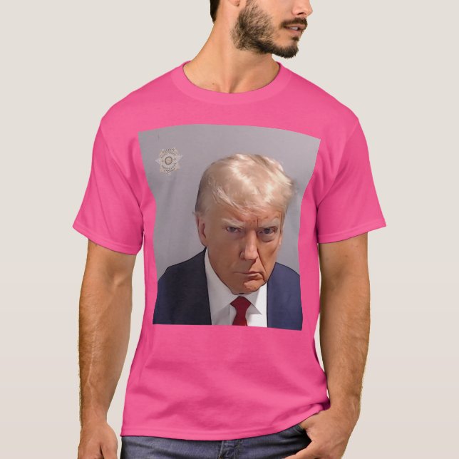 Donald Trump Mugshot T-Shirt (Vorderseite)