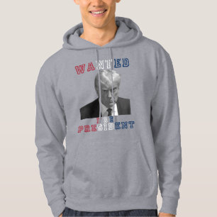 Donald Trump Mugshot Wollte für Präsident 2024 Hoodie