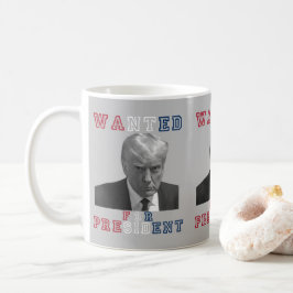 Donald Trump Mugshot Wollte für Präsident 2024 Kaffeetasse