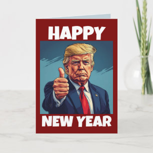 DONALD TRUMP NEUJAHRSGRUSSKARTE 2026 FEIERTAGSKARTE