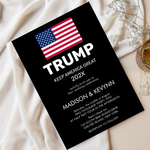 Donald Trump nimmt die Wahlen zurück Einladung