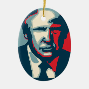 Donald Trump Nope Keramik Ornament