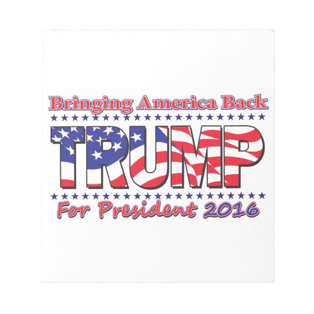 Donald Trump Notizblock (Vorderseite)