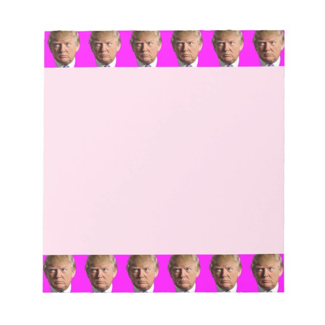 DONALD TRUMP NOTWENDIGKEIT NOTIZBLOCK (Vorderseite)