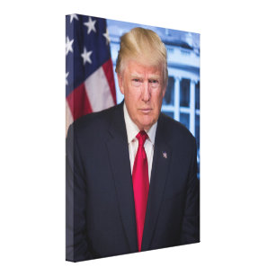 Donald Trump Offiziell Presidential Porträt Leinwanddruck