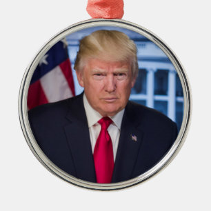 Donald Trump Offiziell Presidential Porträt Ornament Aus Metall