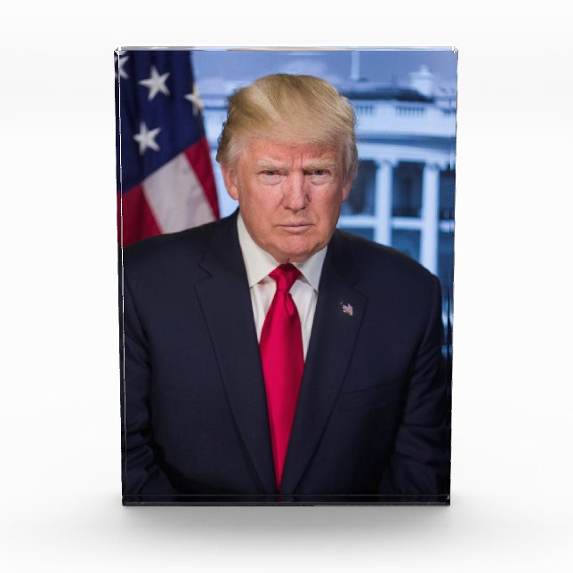Donald Trump Offizielles Präsidentenportrait Fotoblock (Vorderseite)