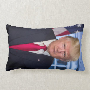 Donald Trump Offizielles Präsidentenportrait Lendenkissen