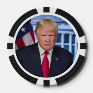 Donald Trump Offizielles Präsidentenportrait Pokerchips