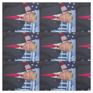 Donald Trump Offizielles Präsidentenportrait Stoff