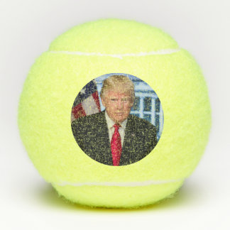Donald Trump Offizielles Präsidentenportrait Tennisbälle