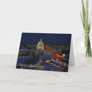 Donald Trump on a Sleigh Christmas Card Feiertagskarte