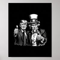 Donald Trump Onkel Sam Selfie Daumen Hoch Lustig H