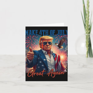 Donald Trump Patriotic Feuerwerk machen 4. Juli G Karte