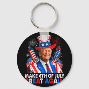 Donald Trump Patriotic Feuerwerk machen 4. Juli G Schlüsselanhänger