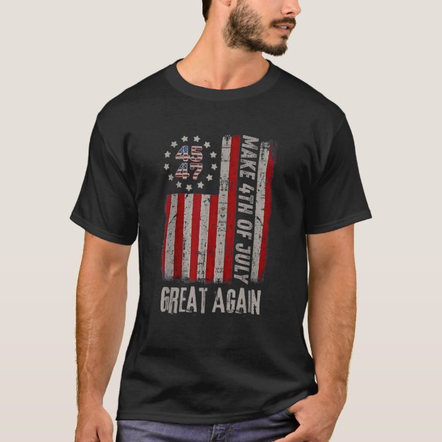 Donald Trump Patriotic Feuerwerk machen 4. Juli G T-Shirt (Vorderseite)