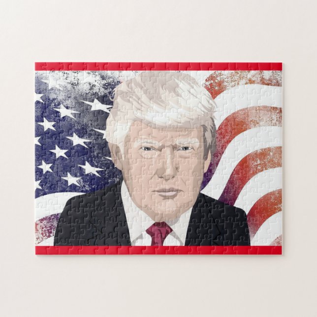 DONALD TRUMP PATRIOTIC PUZZLE (Horizontal)