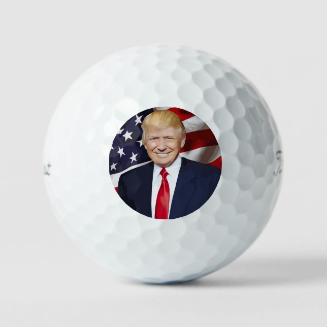 DONALD-TRUMP-PATRIOTISCHE GOLFBÄLLE FÜR DEN VATER (Vorderseite)