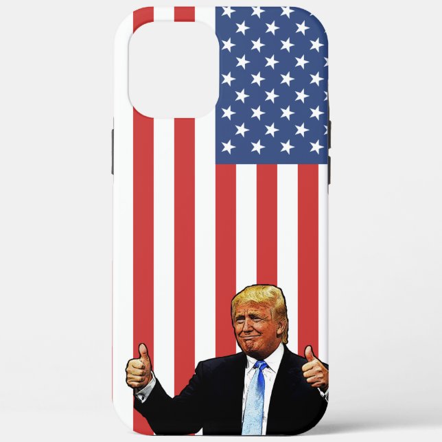 DONALD-TRUMP-PATRIOTISCHE IPHONFÄLLE Case-Mate iPhone HÜLLE (Rückseite)