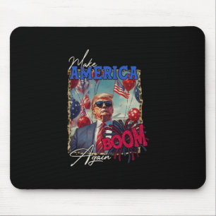 Donald Trump Patriotisches Feuerwerk macht 4. Juli Mousepad