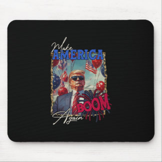 Donald Trump Patriotisches Feuerwerk macht 4. Juli Mousepad