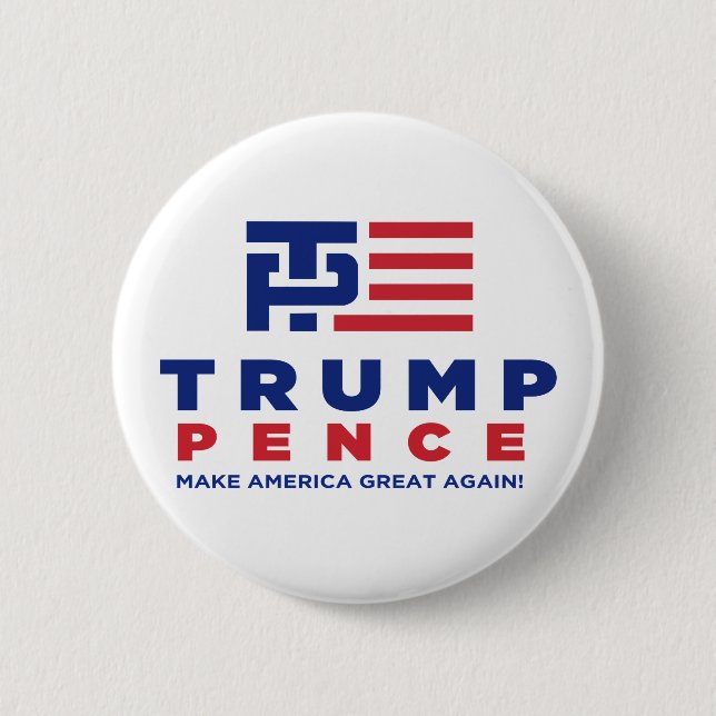 Donald Trump Pence Wahlkampagne 2016 Button (Vorderseite)