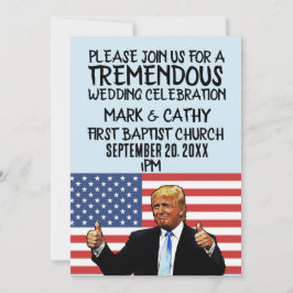DONALD TRUMP - PERSONALISIERTE WEDING-EINLEITUNGEN EINLADUNG