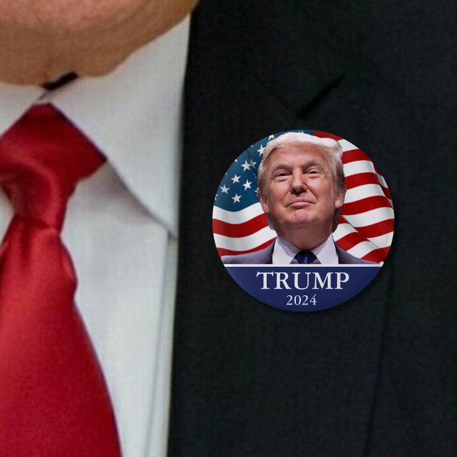 Donald Trump Pinback 2024 Button (Von Creator hochgeladen)