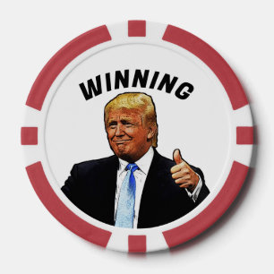 DONALD TRUMP POKER CHIPS WINNING