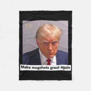 Donald Trump Polizeifoto - Mach Polizeifotos wiede Fleecedecke