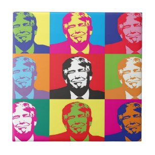 Donald Trump Pop Art Fliese