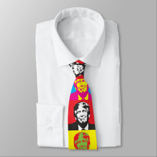 DONALD TRUMP POP ART KRAWATTE