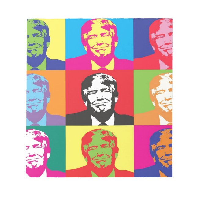 Donald Trump Pop Art Notizblock (Vorderseite)