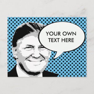 Donald Trump Pop Art Postkarte