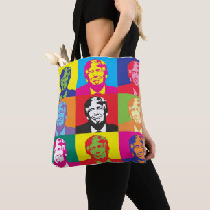 DONALD TRUMP POP ART TASCHEN PURSE BAG