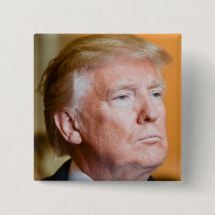 Donald Trump Portrait Button