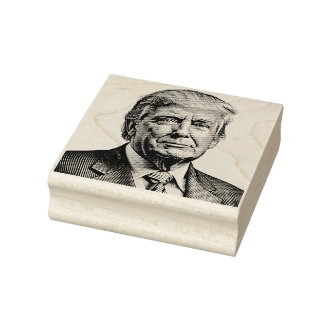 DONALD TRUMP PORTRAIT RUBBER BRIEFMARKE GUMMISTEMPEL (Stempel)