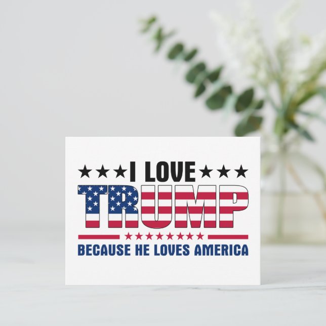 Donald Trump Postkarte (Stehend Vorderseite)