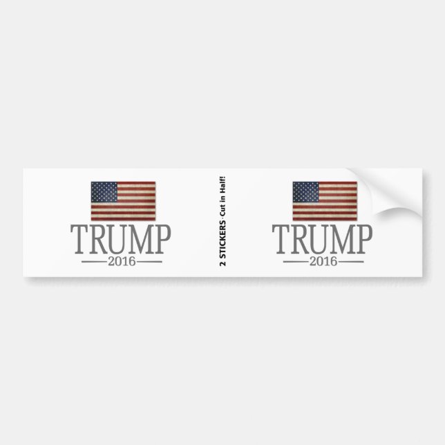Donald Trump - Präsident 2016 Autoaufkleber (Vorne)