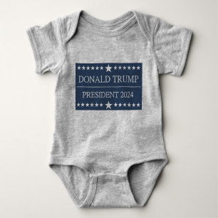 Donald Trump Präsident 2024 Fett Blue Baby Strampler