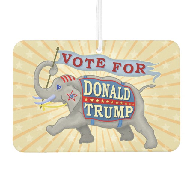 Donald Trump Präsident 2024 Republikanischer Elefa Autolufterfrischer (Vorderseite)