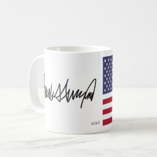 Donald Trump Präsident 2025 Autograph Kaffeetasse