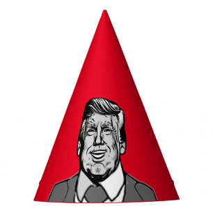 DONALD TRUMP PRÄSIDENT CARTOON PARTYHÜTCHEN