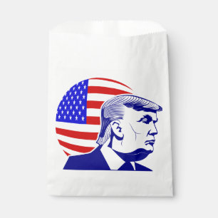 Donald Trump, Präsident der amerikanischen Fahne Geschenktütchen