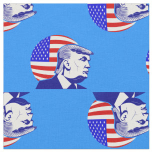Donald Trump, Präsident der amerikanischen Fahne Stoff