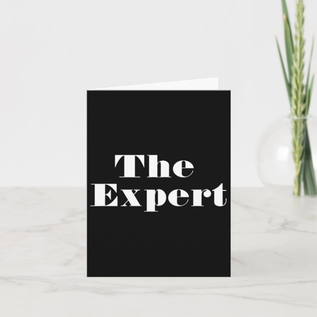 Donald Trump Präsident der Expert Funny Karte (Vorderseite)