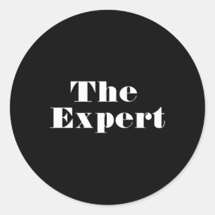 Donald Trump Präsident der Expert Funny Runder Aufkleber