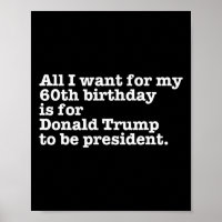 Donald Trump Präsident Funny 60. Geburtstag Gag Gi