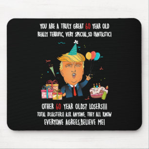 Donald Trump Präsident Funny 60. Geburtstag Trump Mousepad